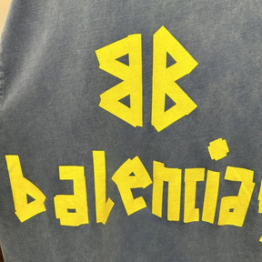 Camiseta Balenciaga Tape Type Azul