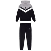 Conjunto Trapstar V Stripe Hoodie Tracksuit Black