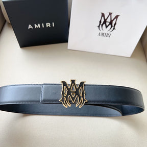 Cinto Amiri Black/Gold Logo