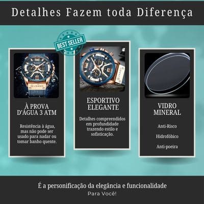 Relógio Casual Masculino CURREN