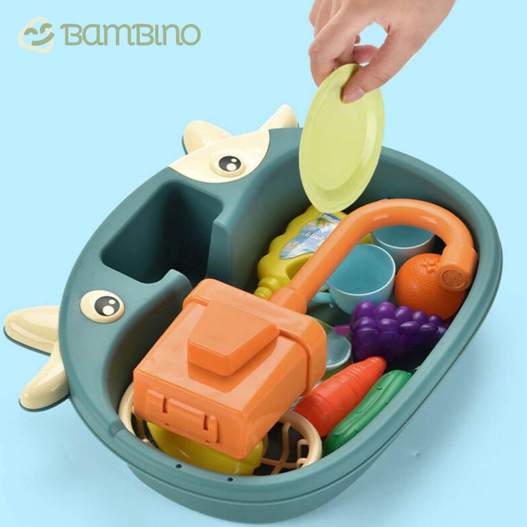 Pia de Brinquedo Infantil Bambino - Saí Água de Verdade
