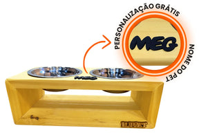 Comedouro para Cachorro e Gato Duplo Personalizável | DualPet Gourmet™