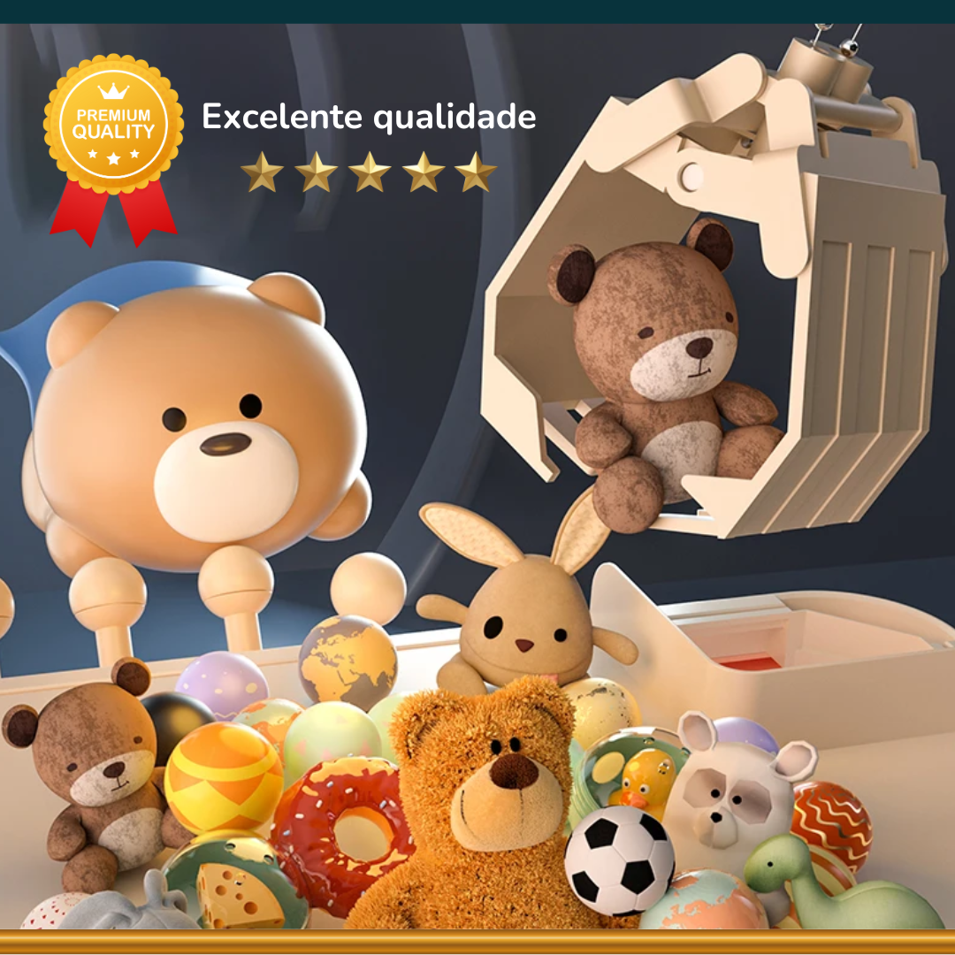 Mini Máquina de Pegar Ursinho 44 Brinquedos