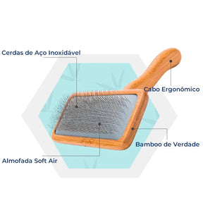 Escova Truelove® Bamboo | Para Cachorro e Gato