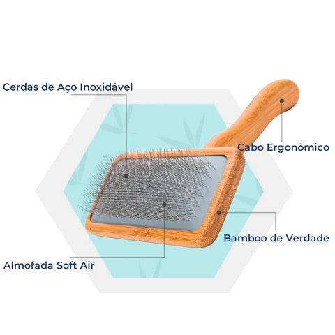 Escova Truelove® Bamboo | Para Cachorro e Gato