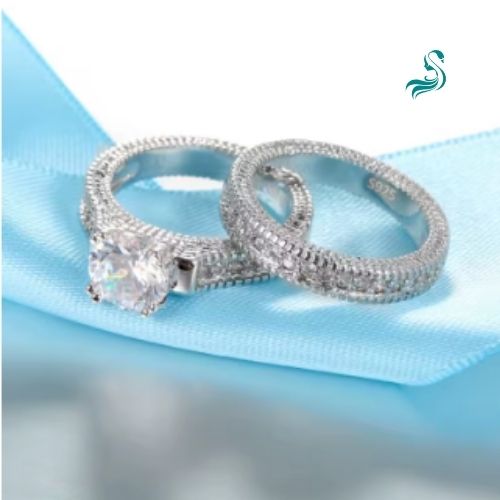 Anel Gina de prata esterlina 925 com Zircônia feminino