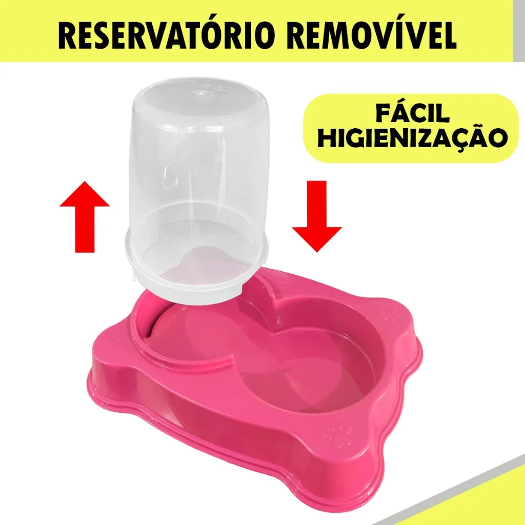 Comedouro/Bebedouro Dupla Função para Cães e Gatos | Comedouro/Bebedouro Duplex™