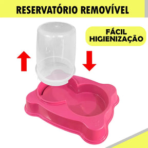 Comedouro/Bebedouro Dupla Função para Cães e Gatos | Comedouro/Bebedouro Duplex™