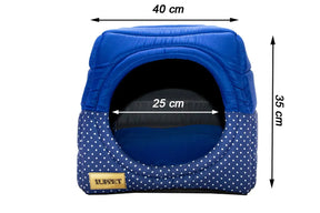 Toca para Cachorro e Gato Iglu Impermeável | Luppet Azul Poa™