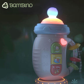 Brinquedo Mamadeira Musical para Bebês - Mordedor e Chocalho