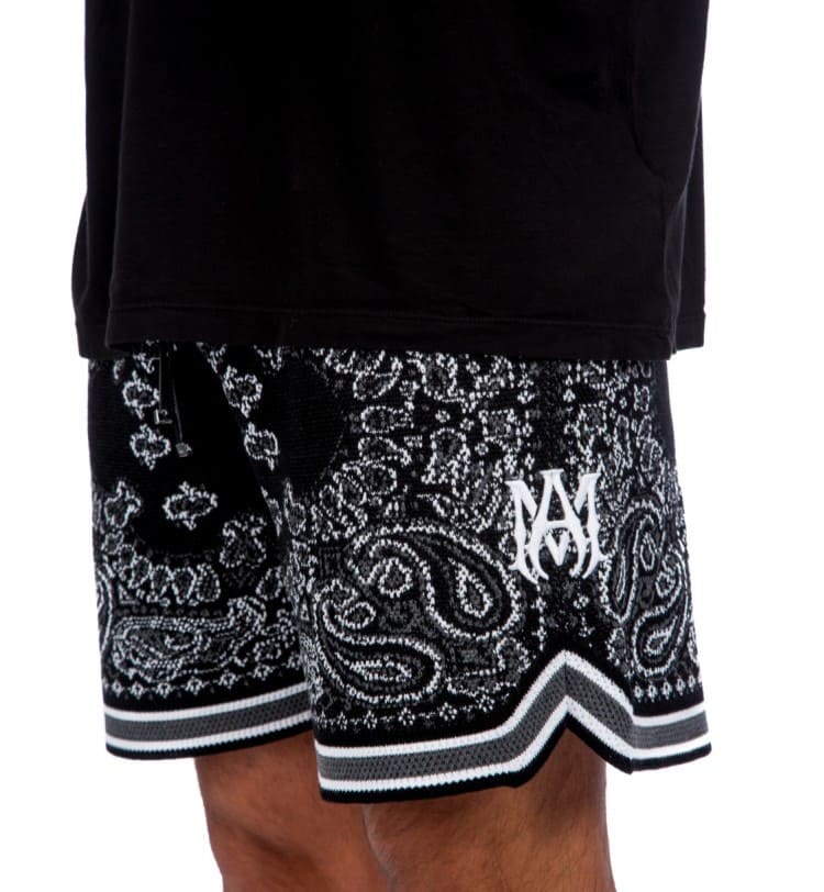 Amiri Bandana Crochet Basketball Shorts