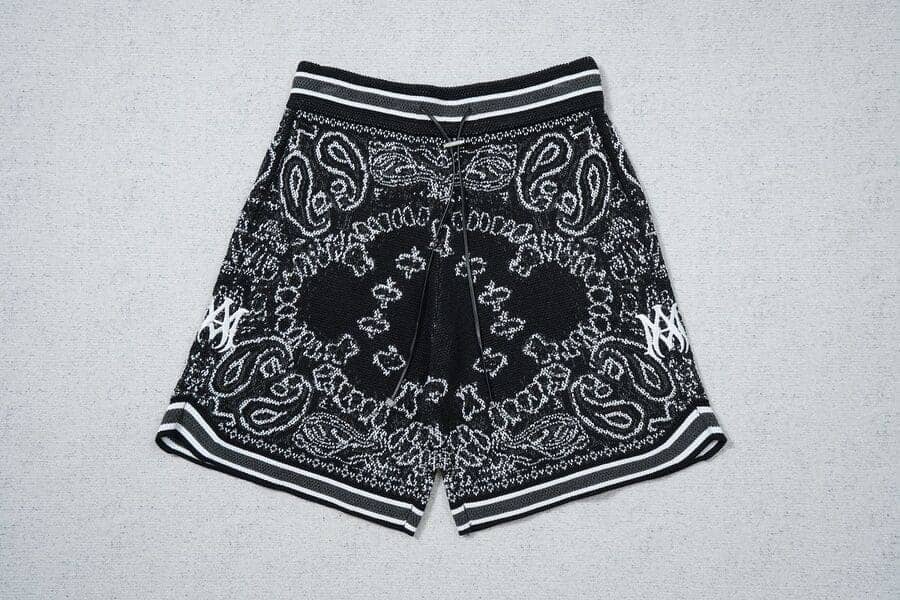 Amiri Bandana Crochet Basketball Shorts