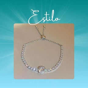 Pulseira em Liga de Cobre Banhada a ouro 18kcom Zircão Life Star