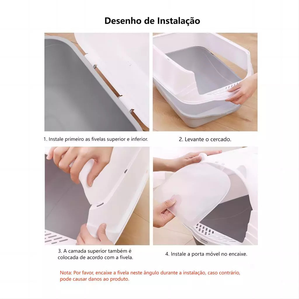 Caixa de Areia para Gatos estilo Toca | Caixa de Areia Furba™