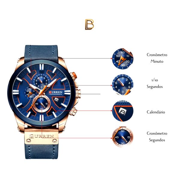 Relógio Masculino Casual Chronograph