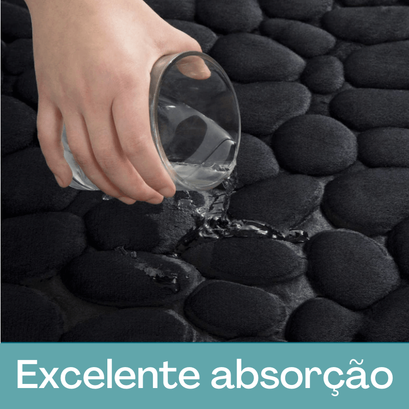Tapete banheiro Impermeável e Antiderrapante com 15%OFF + Frete Grátis - Pague em até 3 x sem Juros