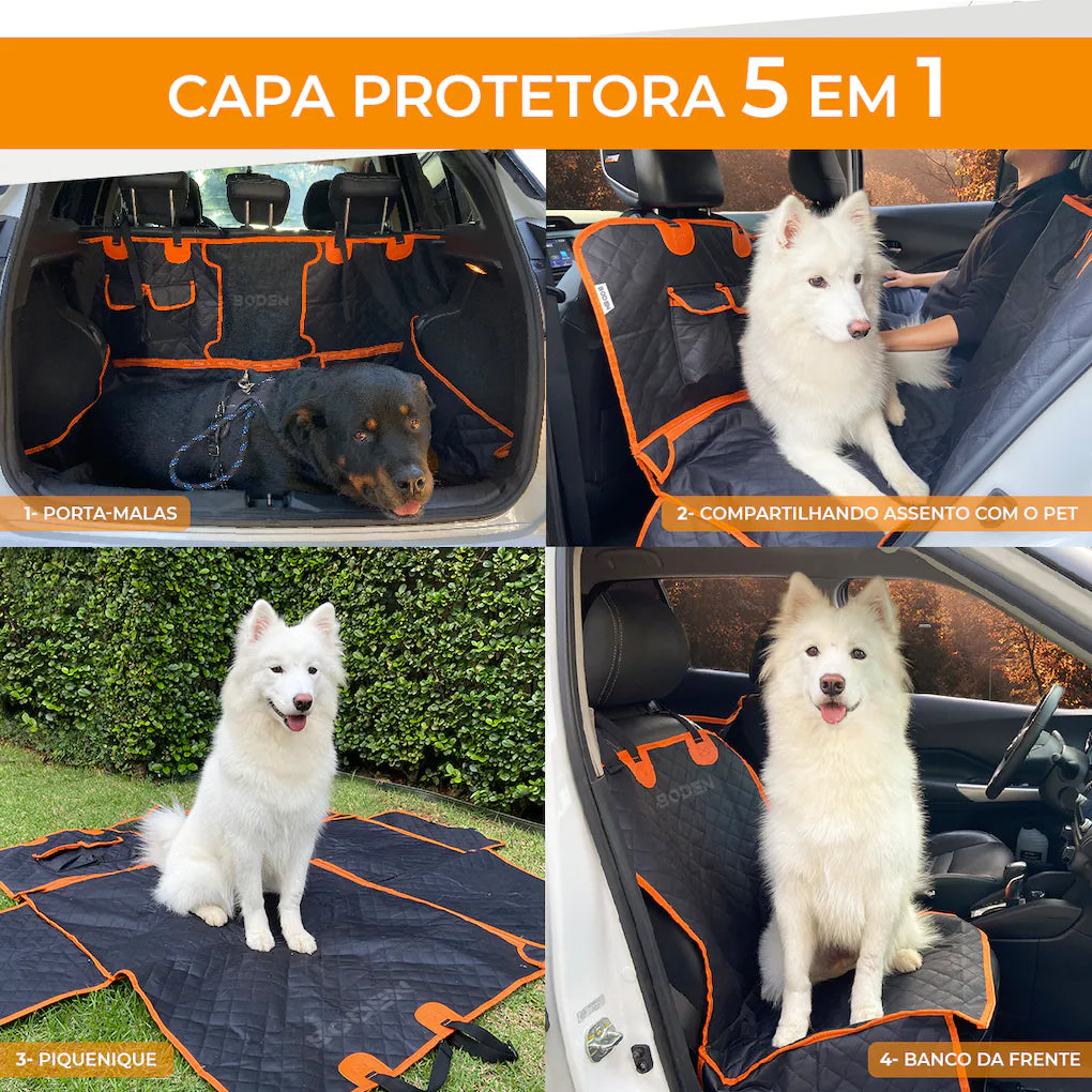 Capa Protetora para Banco de Carro 5 em 1 | Capa Protetora Boden™
