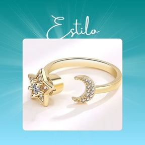 Anel em prata esterlina 925 LifeStar Anti Estresse