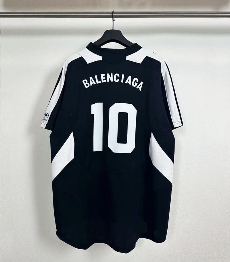 Camiseta Balenciaga Soccer T-Shirt 'BlackWhite'