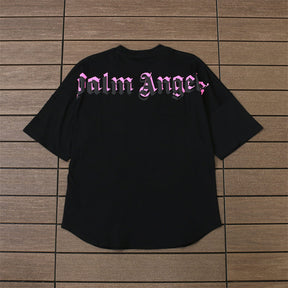 Camiseta Palm Angels Double Logo Oversized