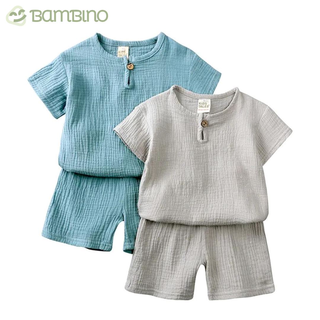 Conjunto em Linho Infantil Bambino