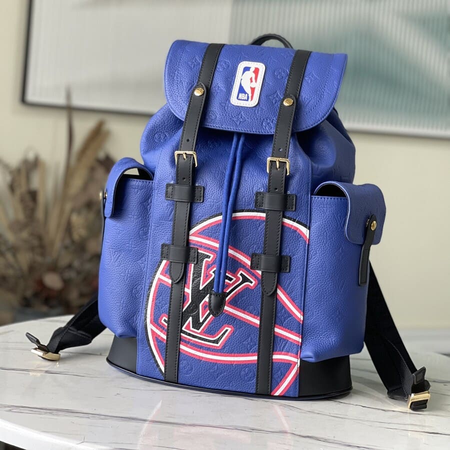 Mochila Louis Vuitton X NBA Christopher MM Blue