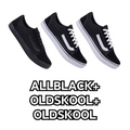 Kit Tênis VANS Skate Old Skool Black White e Rosa  - Unissex - Sola Reta - Confortável