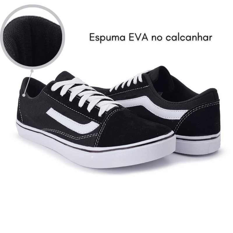 Tênis VANS Skate Old Skool Black White