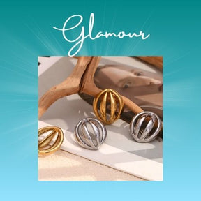 Brinco Glamour Archés 18K Banhado a Ouro