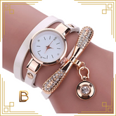 Relógio Feminino MultCharm + Pulseira Fashion