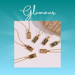 Colares Tarot de Aço Inoxidável com Zircônia
