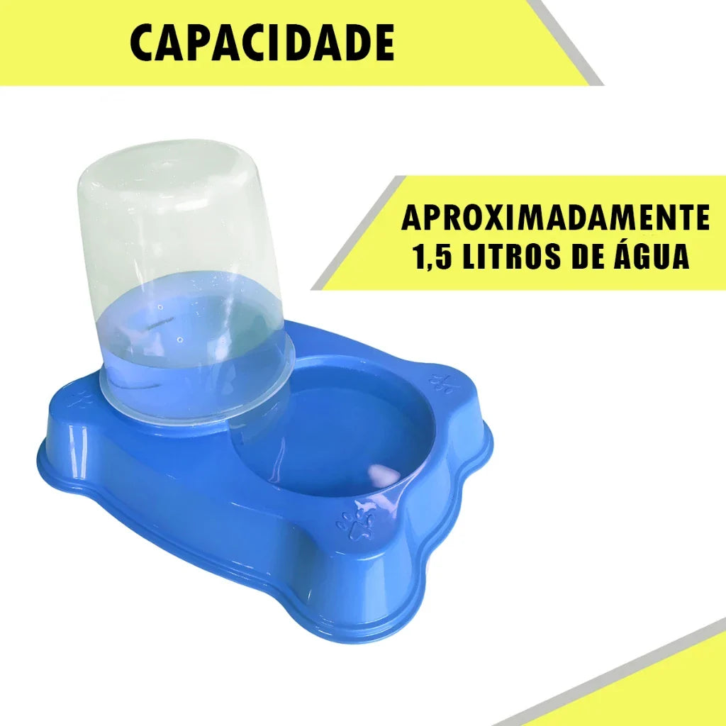 Comedouro/Bebedouro Dupla Função para Cães e Gatos | Comedouro/Bebedouro Duplex™