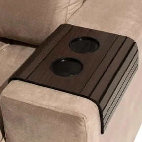 Porta Copo Copos Taça Sofá Esteira Bandeja Braço Flexível De MDF