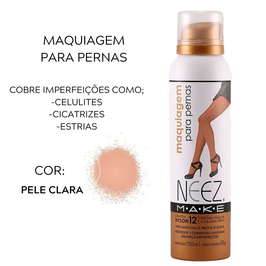 Spray Maquiagem De Perna Esconde Celulite