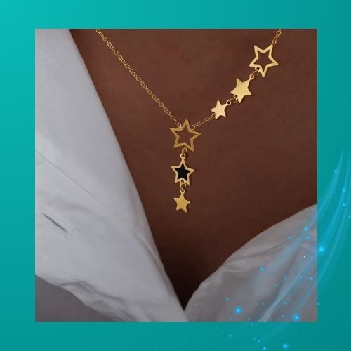 Colar em aço inoxidável banhado a ouro 18k LifeStar