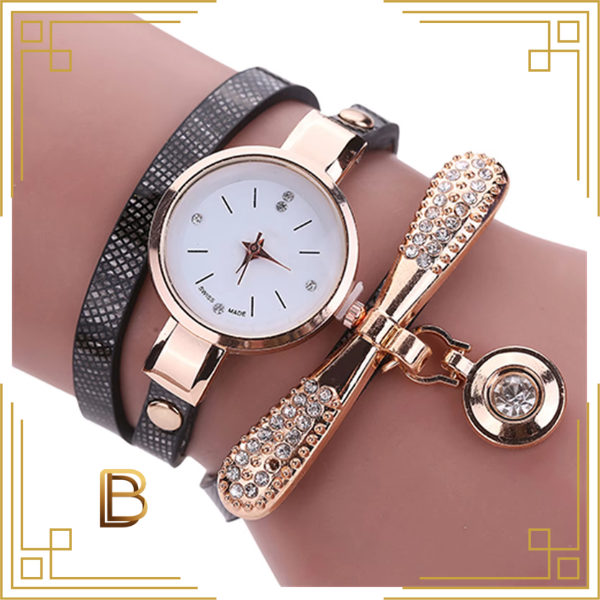 Relógio Feminino MultCharm + Pulseira Fashion