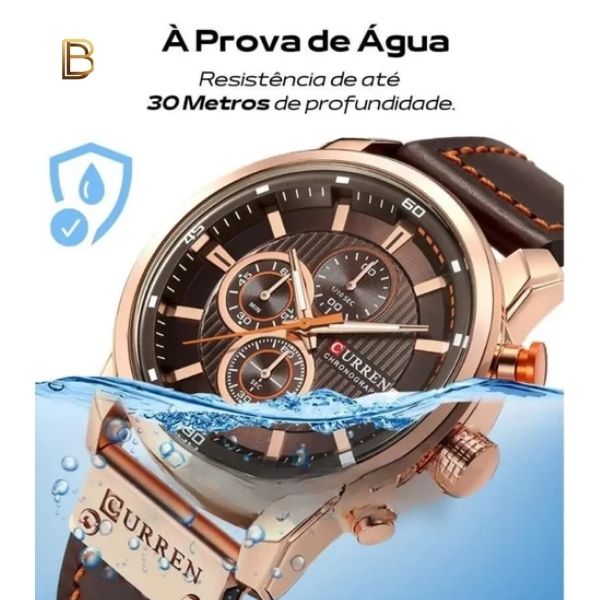 Relógio Masculino Curren - Couro