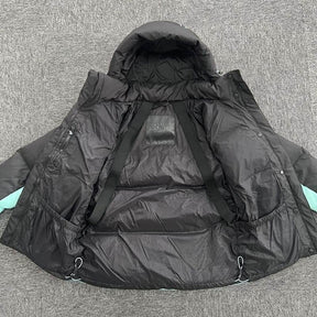 Jaqueta Puffer Synaworld Preto/Azul