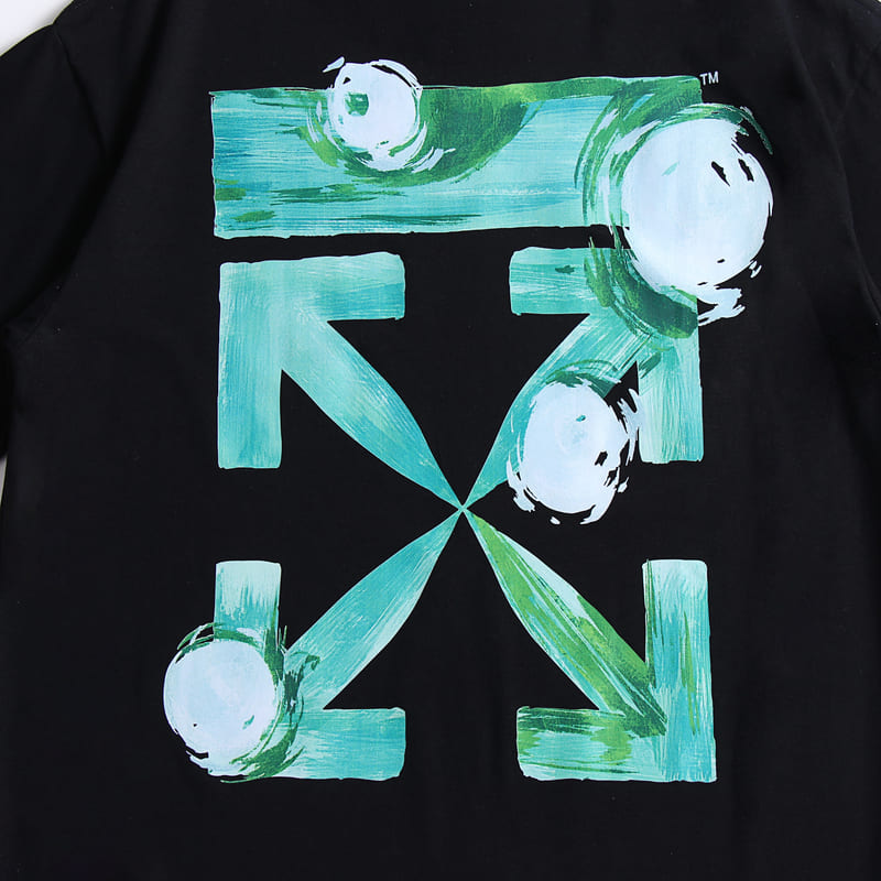 Camiseta Off-White Black Arrow Painted Cotton Jersey