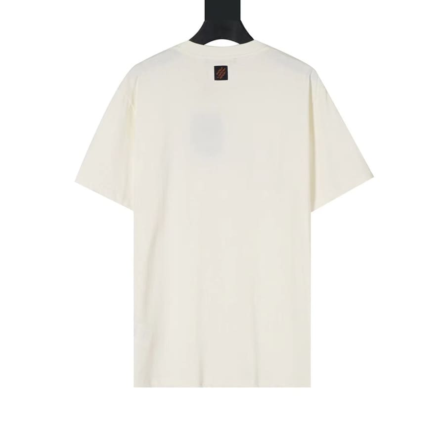 Camiseta Louis Vuitton White Embroidered Lovers