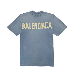 Camiseta Balenciaga Tape Type Azul