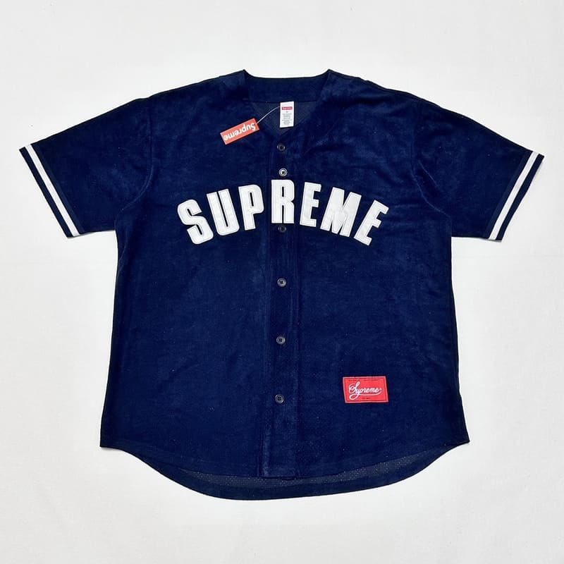 Camiseta Supreme Ultrasuede Mesh Baseball Azul