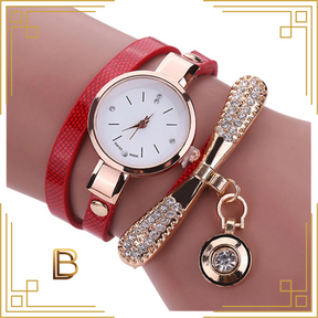 Relógio Feminino MultCharm + Pulseira Fashion