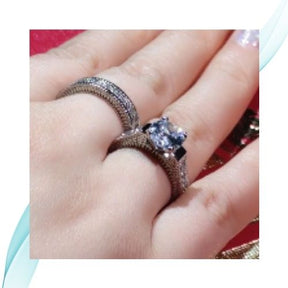 Anel Gina de prata esterlina 925 com Zircônia feminino