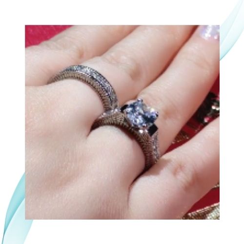 Anel Gina de prata esterlina 925 com Zircônia feminino