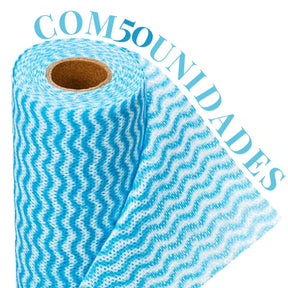 Pano Life Clean Azul 50Un 28X40CM com 15%PrimeiraCompra+Frete Grátis