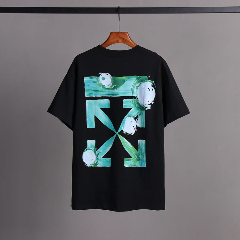 Camiseta Off-White Black Arrow Painted Cotton Jersey