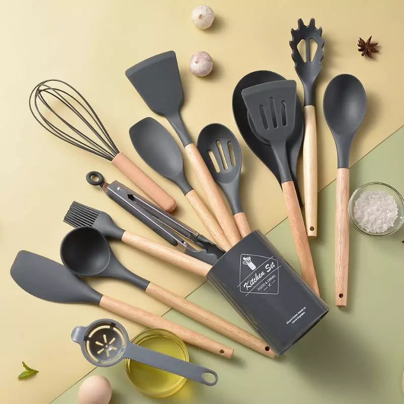 Kit de Utensílios de Cozinha SiliconeMaster 12 Peças