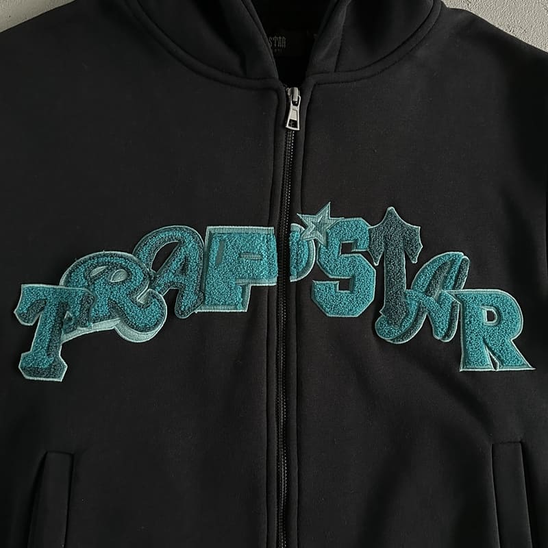 Conjunto Trapstar Wildcard Chenille BlueBlack