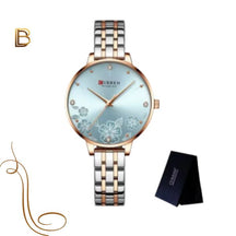 Relógio Feminino de Aço Fê Floral - Curren